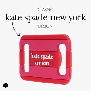 kate spade Pink and Red Silicone Dog Collar Buckle Cover